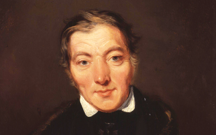 Robert Owen gemalt von William Henry Brooke.